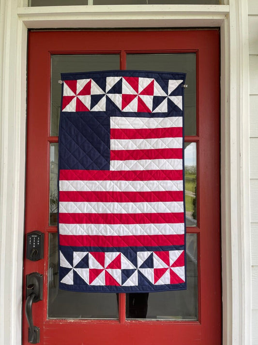 Patriotic Pinwheels Mini Quilt Kit