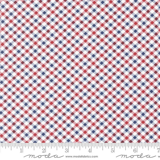 Star Spangled Patriotic Plaid Quilting Cotton Fabric by April Rosenthal Moda Fabrics - Sold in 1/2 yard increments, continuous cut. 24175 11