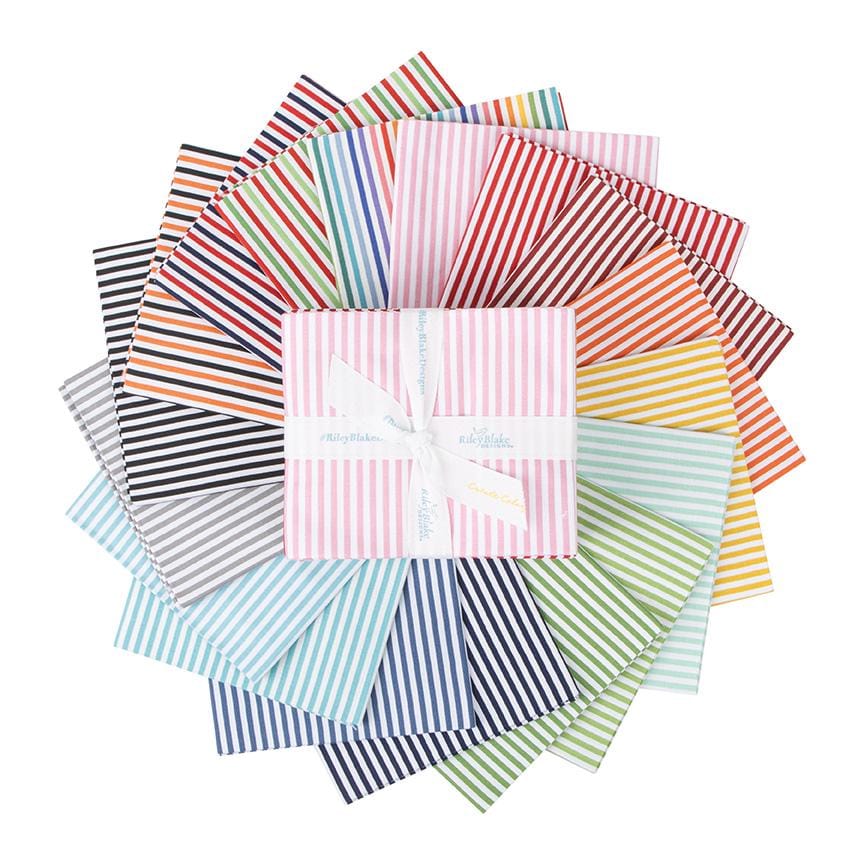 Tonal Stripe Red 1/8" - Basics by Riley Blake Designs - 100% Cotton Quilting Fabric Sold in 1/2 Yard increments, continuous cut.