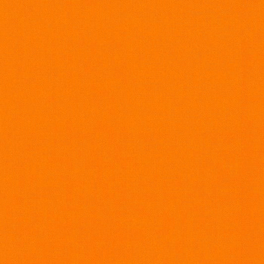Orange Kona Cotton Solid K001-1265 by Robert Kaufman - sold in 1/2 yard increments, continuously cut