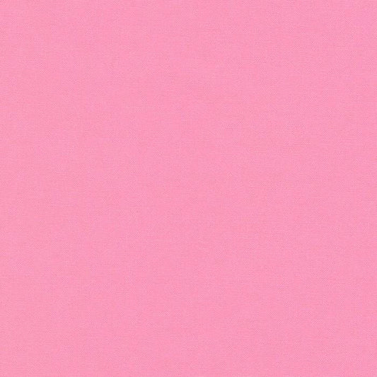 Carnation - Kona Cotton Solid K001-141 by Robert Kaufman Fabrics - Sold in 1/2 yard increments, continuously cut