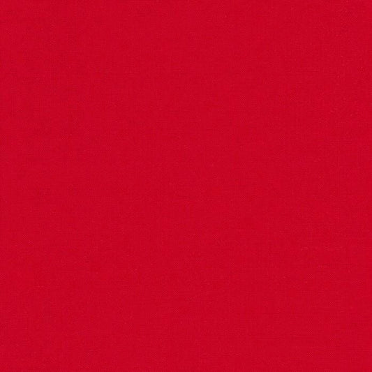 Cardinal Kona Cotton K001-1063 by Robert Kaufman - sold in 1/2 yard increments, continuously cut