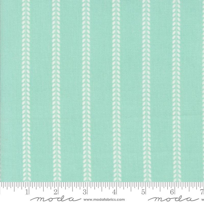 Summertime Beach Towel Stripes Aqua by Camille Roskelley for Moda Fabrics 55327 19  - Sold in 1/2 Yard increments, continuously cut