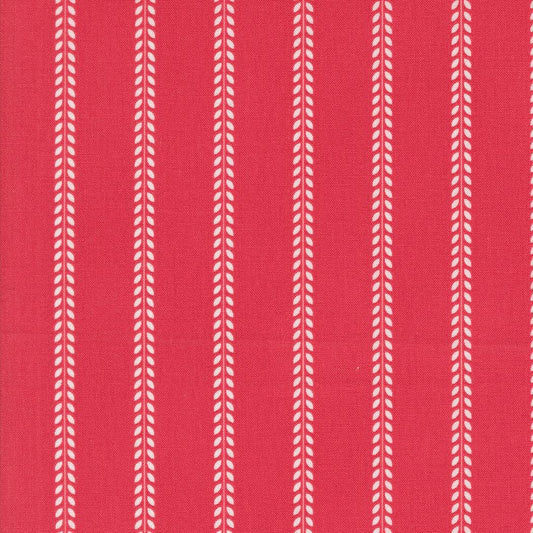 Summertime Beach Towel Stripes - Red by Camille Roskelley for Moda Fabrics - 55327-12. Sold in 1/2 yard increments, continuously cut.