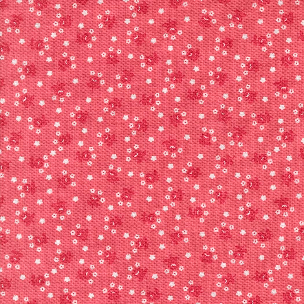 Summertime Fairground Floral Dark Pink by Camille Roskelley for Moda Fabrics 55328 12 - Sold in 1/2 Yard increments, continuously cut
