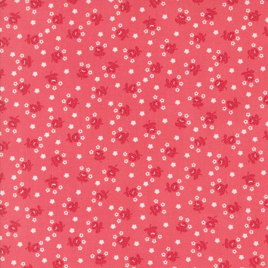 Summertime Fairground Floral Dark Pink by Camille Roskelley for Moda Fabrics 55328 12 - Sold in 1/2 Yard increments, continuously cut