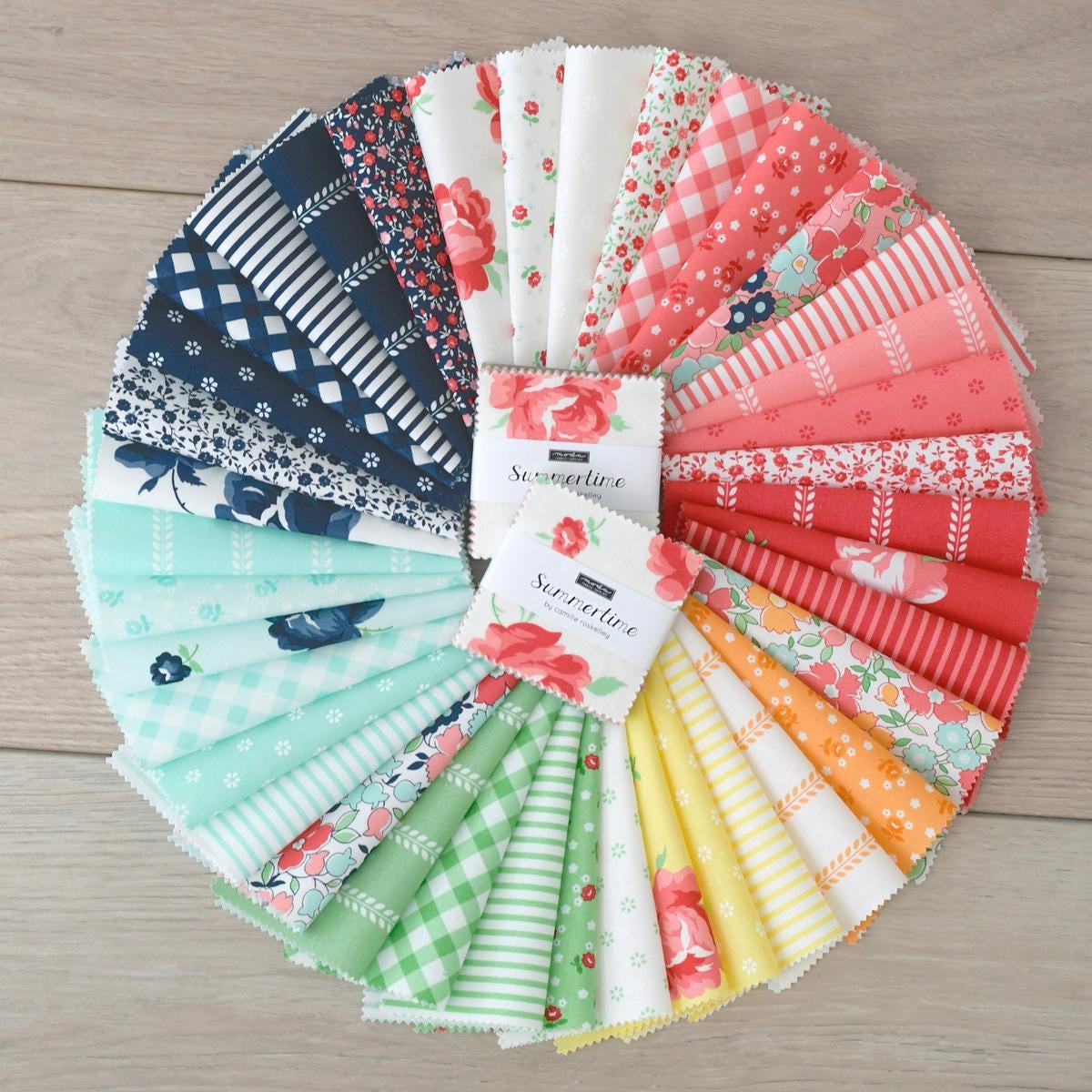 Summertime Fat Quarter Bundle - 40 Pieces by Camille Roskelley for Moda Fabrics 55320AB