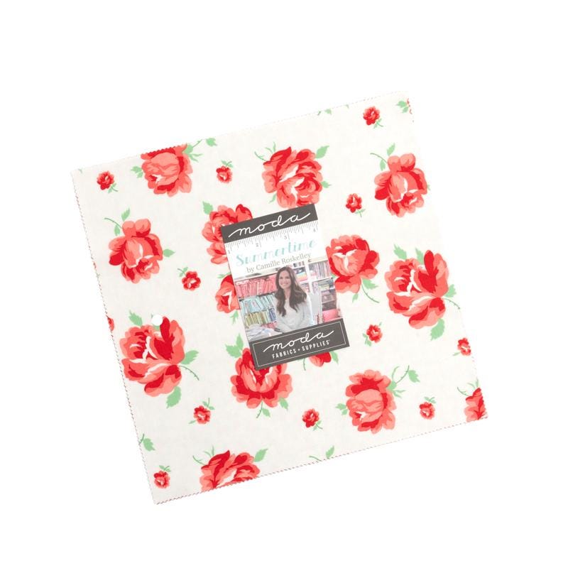 Summertime Layer Cake 10" Squares - 42 Pieces - By Camille Roskelley for Moda Fabrics 55320LC