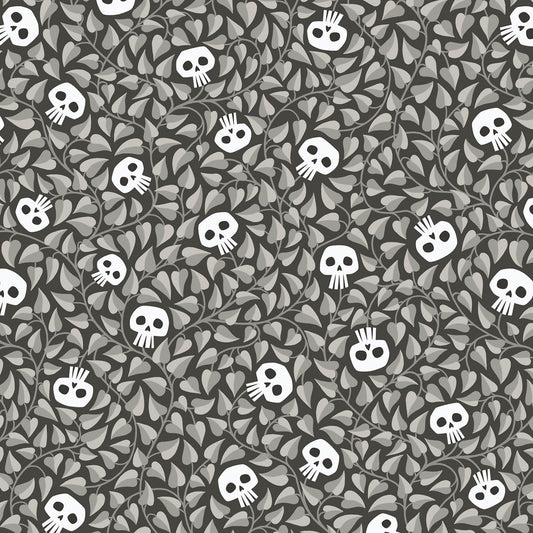Gothic Whimsy Halloween Fabric by Cloud 9 Fabrics - Poison Ivy 228000 - sold in 1/2 yard increments, continuously cut