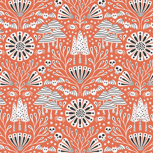 Gothic Whimsy Halloween Fabric by Cloud 9 Fabrics - Gothic Forest  227995 - sold in 1/2 yard increments, continuously cut