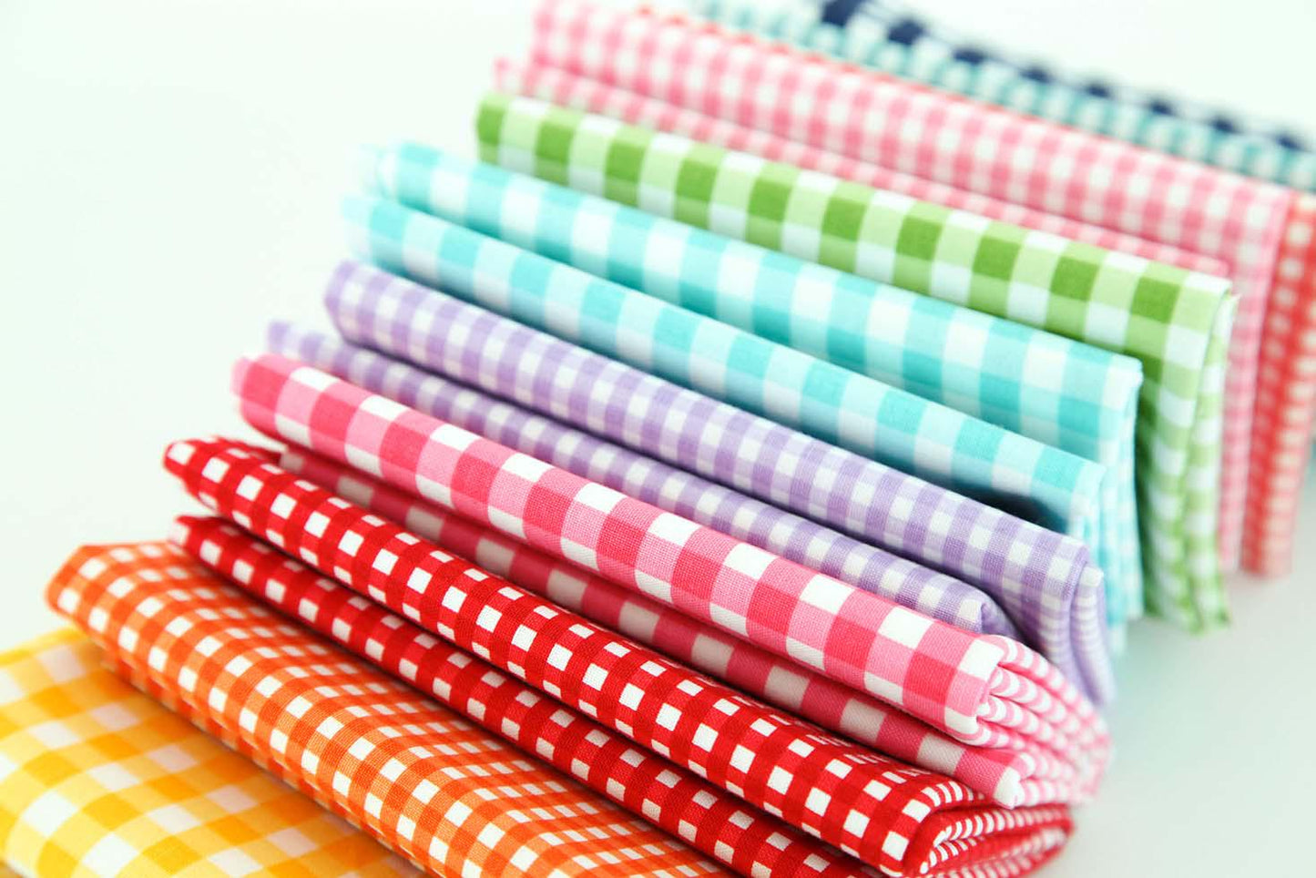 Gingham Christmas Green 1/8" Small 100% Quilting Cotton Basic by Riley Blake - Sold in 1/2 yard increments, continuous cut - C440 Christmas