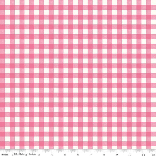 Bluegrass Charm Gingham (Multiple Colors) Cotton Quilting Fabric by Melissa Mortenson/ Riley Blake - Sold by 1/2 Yard, continuous cut.