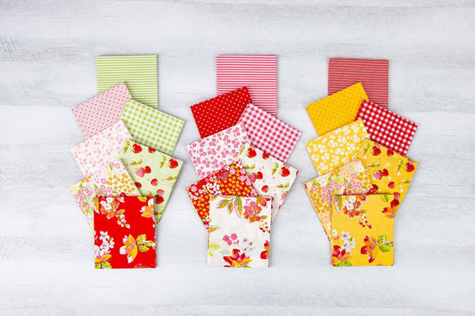 108" Wide Picnic Florals Red Gingham 100% Cotton Quilt Backing Fabric by My Minds Eye for Riley Blake - Sold by 1/2 Yard, continuous cut