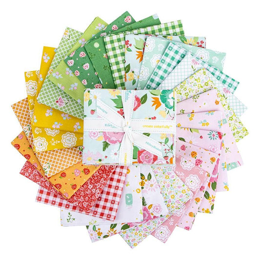 Summer Skies and Fireflies 24 Piece Fat Quarter Bundle  100% Cotton Quilting Fabric by Gracie Larson for Riley Blake-FQ-16370-24
