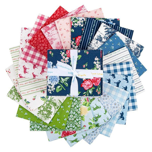 Bluegrass Charm 21 Piece Fat Quarter Bundle - 18X21" cuts.  100% Cotton Quilting Fabric by Melissa Mortenson for Riley Blake  FQ16390-21