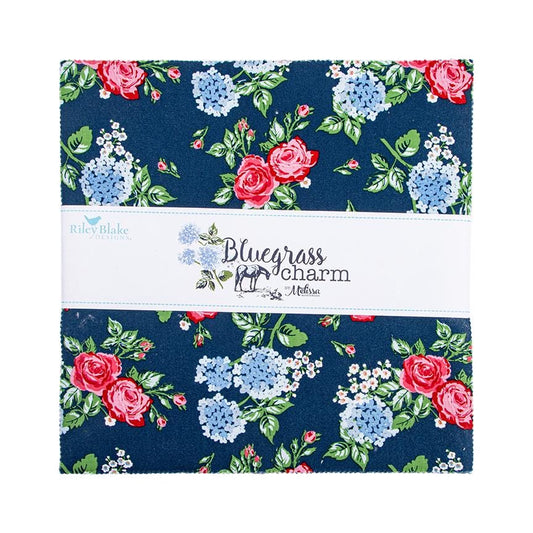 Bluegrass Charm 42 piece 10X10" Pre-Cut Bundle - 100% Cotton Quilting Fabric by Melissa Mortenson/Riley Blake Layer Cake/Stacker 10-16390-42