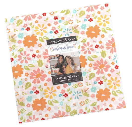 Delightfully Yours Layer Cake - 42 Pieces 10x10" squares by Sherri & Chelsi for Moda Fabrics 37700LC